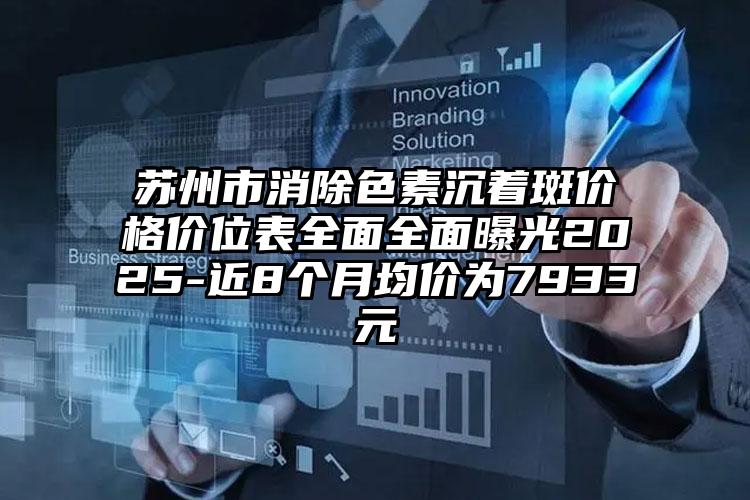 苏州市消除色素沉着斑价格价位表全面全面曝光2025-近8个月均价为7933元